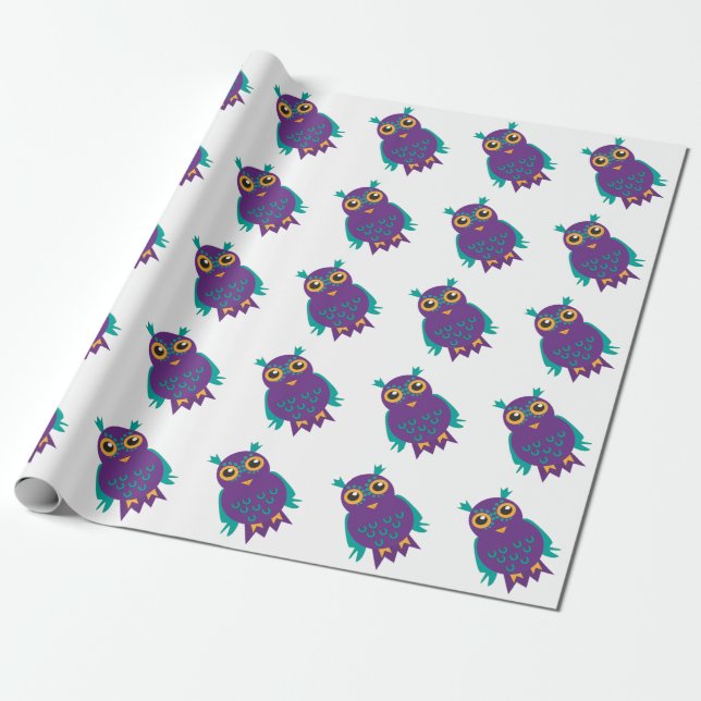 Owls Wrapping Paper (Unrolled)