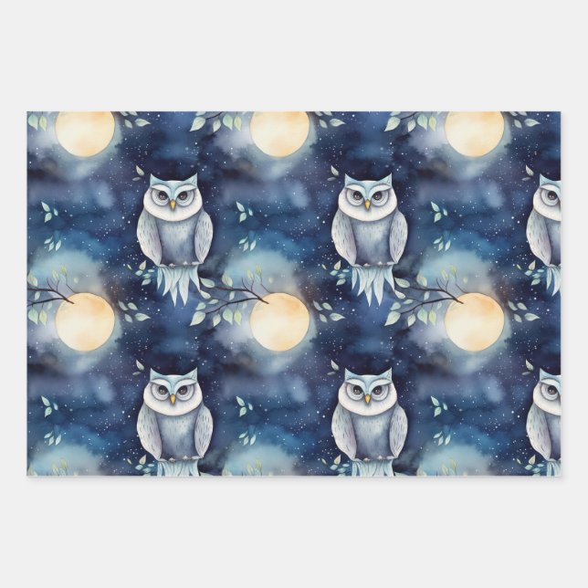Owls wrapping paper (Front 3)