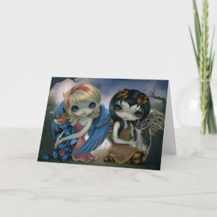 "Owlyn and Robyn" Greeting Card