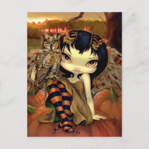 "Owlyn in Autumn" Postcard