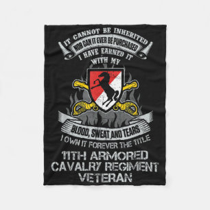 Own Forever The Title 11th Armoured Cavalry Regime Fleece Blanket
