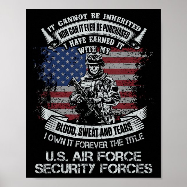 Own Forever The Title Air Force Security Forces Poster (Front)