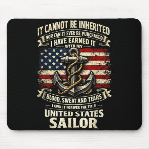 Own Forever The Title Sailor Military Veteran Flag Mouse Mat