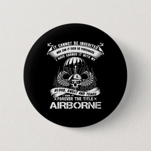 Own-it Forever The Title Airborne Army Ranger Vete 6 Cm Round Badge