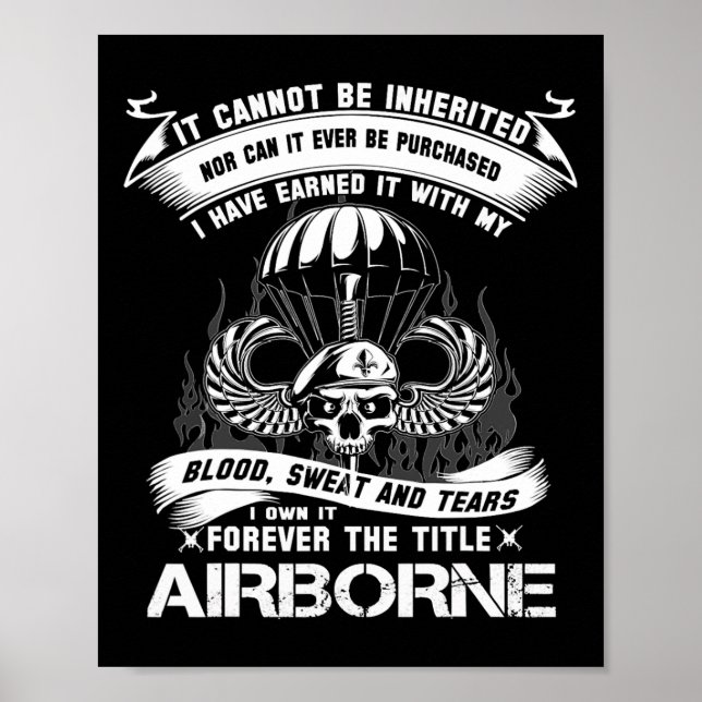 Own-it Forever The Title Airborne Army Ranger Vete Poster (Front)