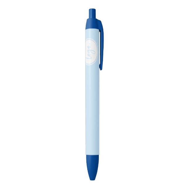 OWN LOGO BRAND PROMOTIONAL BUSINESS TEMPLATE BLUE BLUE INK PEN (Bottom (Vertical))