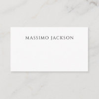 Own Name Calligraphy Chic Plain Simple Black White
