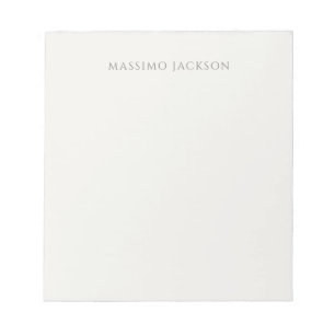 Own Name Calligraphy Plain Simple Pastel Colour Notepad