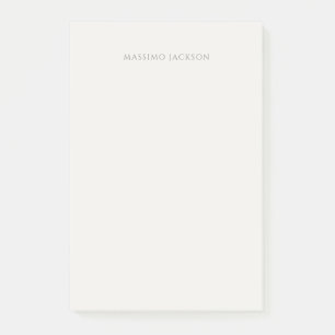 Own Name Calligraphy Plain Simple Pastel Colour Post-it Notes