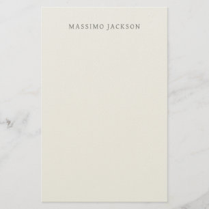 Own Name Calligraphy Plain Simple Pastel Colour Stationery