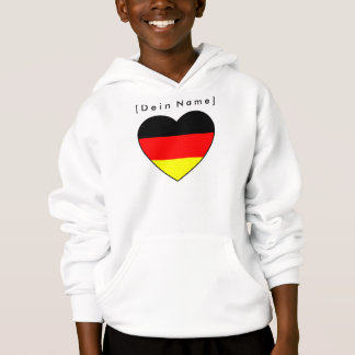 Own name football Germany Pullover Herz
