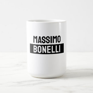 Own Name Minimalist Modern Plain Black White Coffee Mug