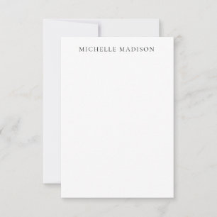 Own Name Mode Trendy Minimalist Professional Plain RSVP Card