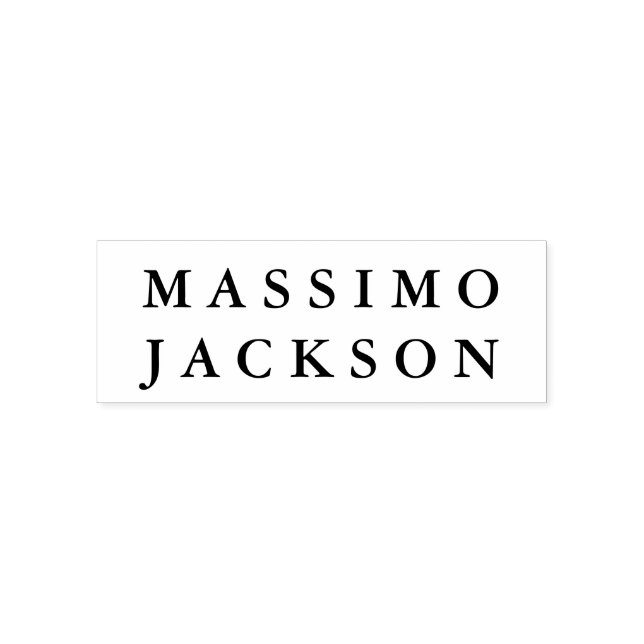 Own Name Professional Trendy Minimalist Self-inking Stamp (Design)