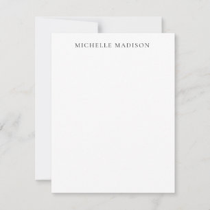 Own Name Trendy Minimalist Professional Plain Card