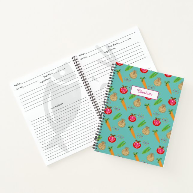 Own Personalised Recipe Writing Book (Inside)