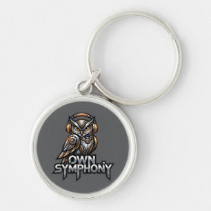 Own Symphony – Futuristic Music Owl Key Ring