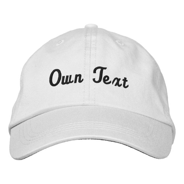 Own Text Handsome Visor Looking Beautiful-Hat Embroidered Hat (Front)