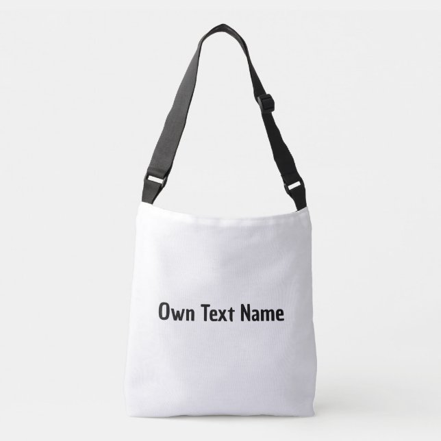 Own Text Name Printed Bags-Wallets-Handbags Nice Crossbody Bag (Front)