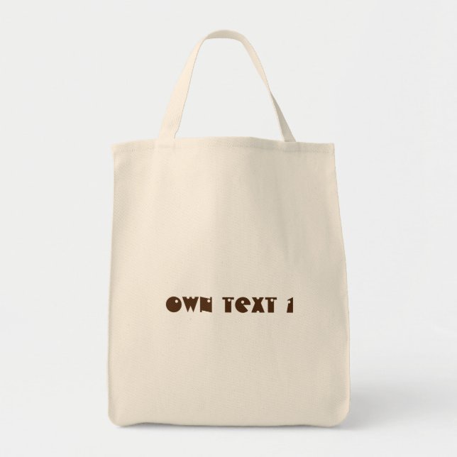 Own Text Printed Accessories Bags & Wallets-Totes (Front)