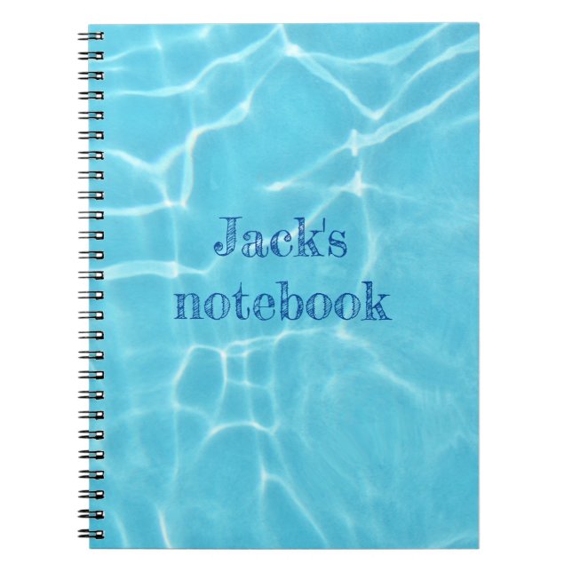 own text swimming pool back to school notebook (Front)