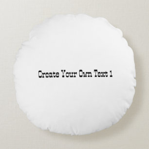 Own Text Weddings Gifts & Favours For the Newlywed Round Cushion