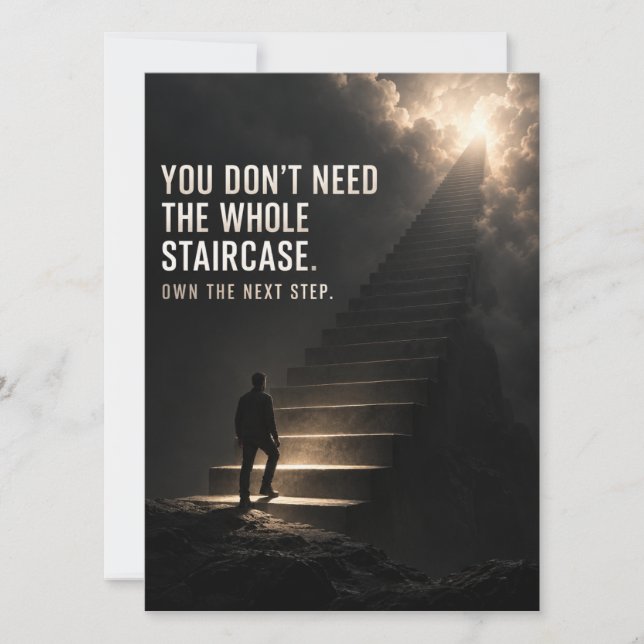 Own The Next Step Invitation (Front)