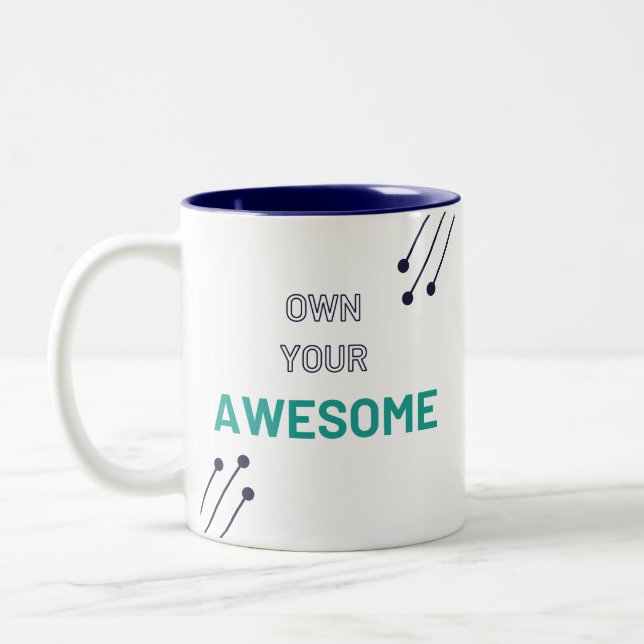 Own Your Awesome - Two Tone Mug - No Logo (Left)