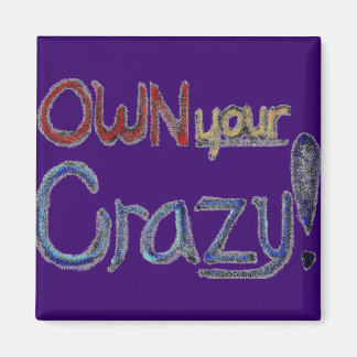 Own Your Crazy magnet