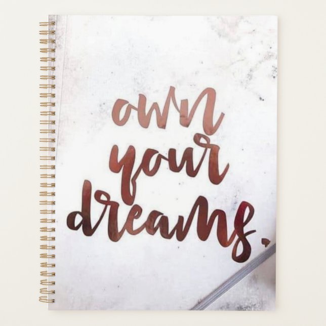 Own Your Dreams Planner (Front)