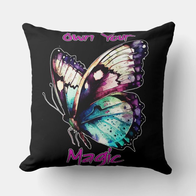 Own Your Magic - Butterfly Cushion (Front)