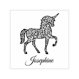 Own Your Name Unicorn Custom Self-inking Stamp