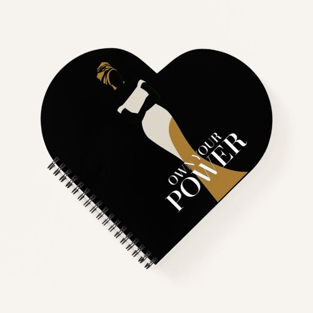 Own Your Power: A Portrait of Confidence and Grace Notebook (Front)