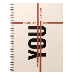 Own Your Story Shirt – Bold Motivational Quote Notebook