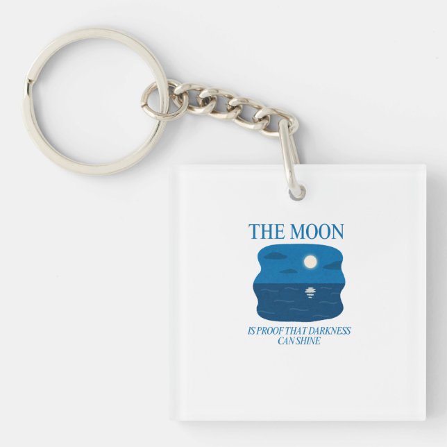 Own Your Weird - Bold Grunge Typography Key Ring (Front)