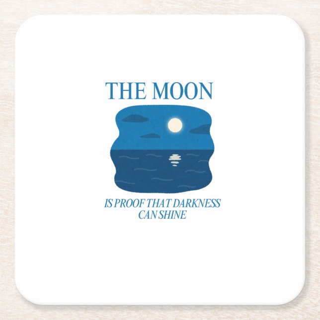 Own Your Weird - Bold Grunge Typography Square Paper Coaster (Front)