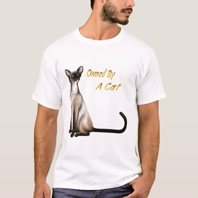 Owned By A Cat T-Shirt (Front)