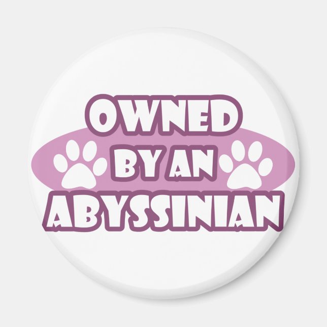 Owned by an Abyssinian Magnet (Front)
