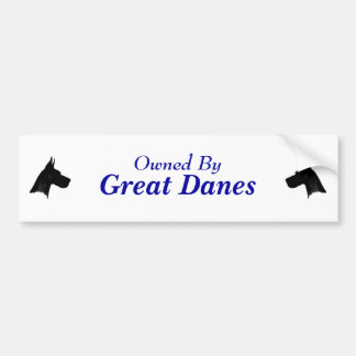Owned By Great Danes Bumper Sticker