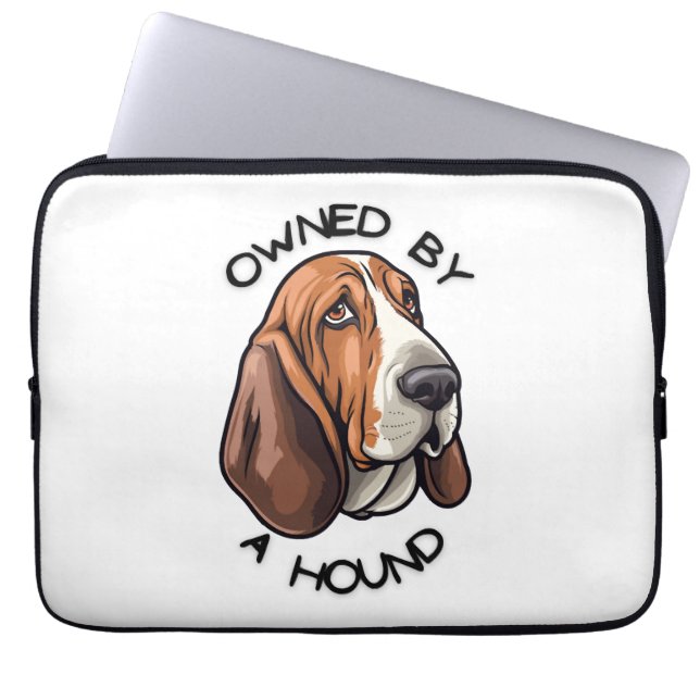 Owned by someone Basset Hound Laptop Sleeve (Front)