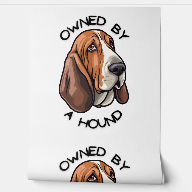 Owned by someone Basset Hound Wallpaper (Unrolling)