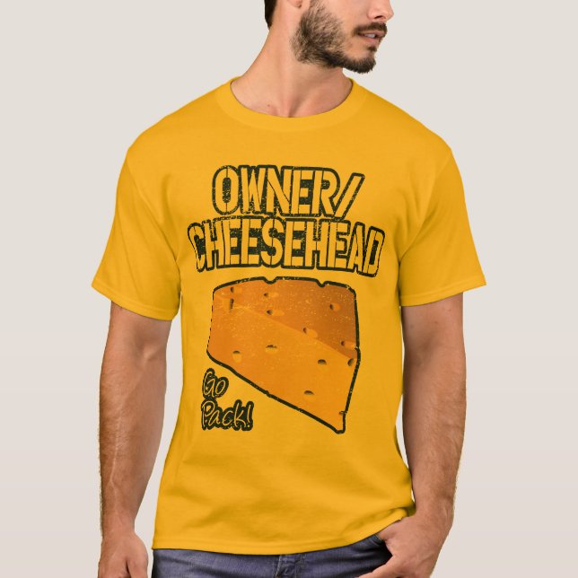 Owner/Cheesehead T-shirt (Distressed) (Front)