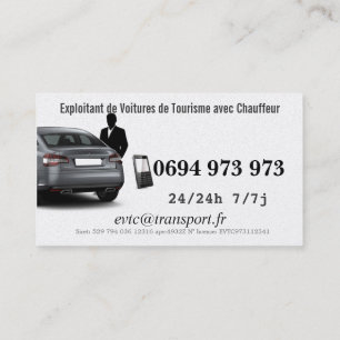 Owner of Cars of Transport with Driver Business Card