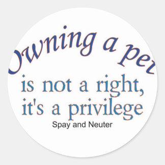 owning a pet sticker