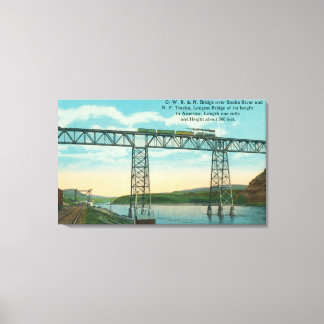 OWR & N Bridge SceneSnake River, ID Canvas Print