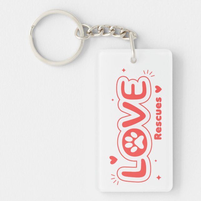 OWRAssist Love Rescues Key Ring (Front)
