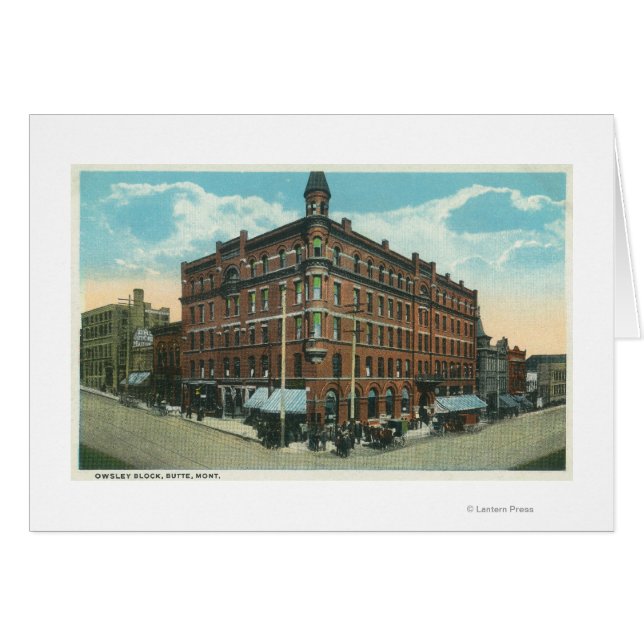 Owsley Block View of TownButte, MT (Front Horizontal)