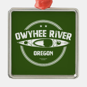 Owyhee River, Oregon Metal Tree Decoration