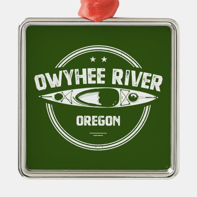 Owyhee River, Oregon Metal Tree Decoration (Front)