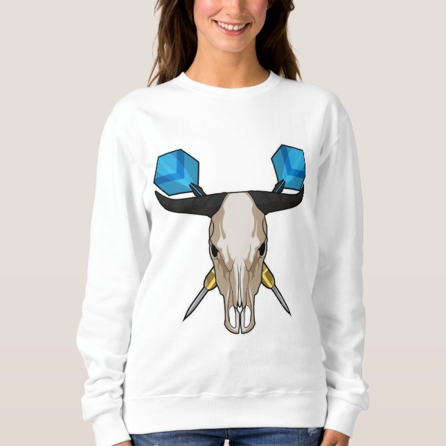 Ox at Darts with Dart Sweatshirt (Front)